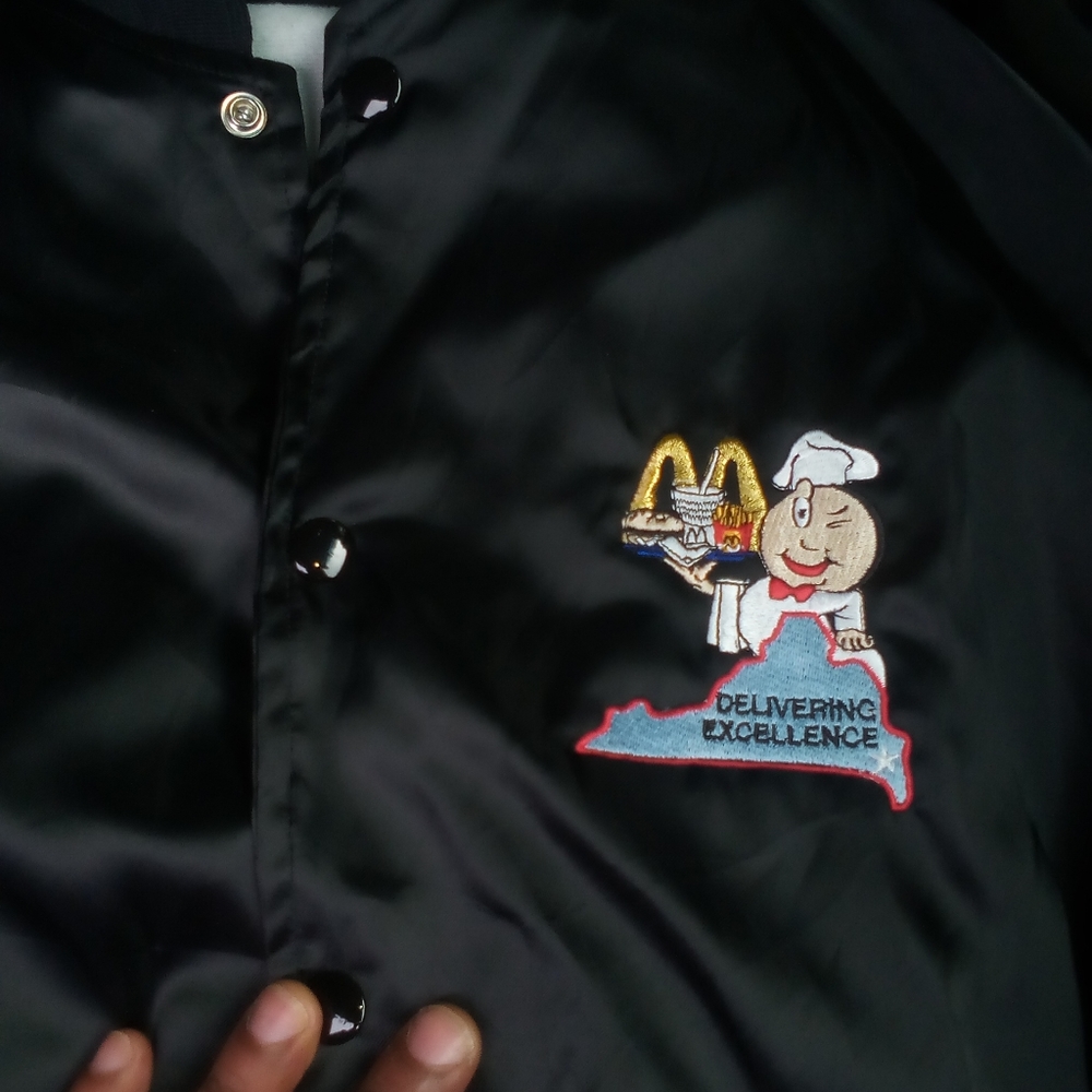 1980s mcdonald's delivery jacket